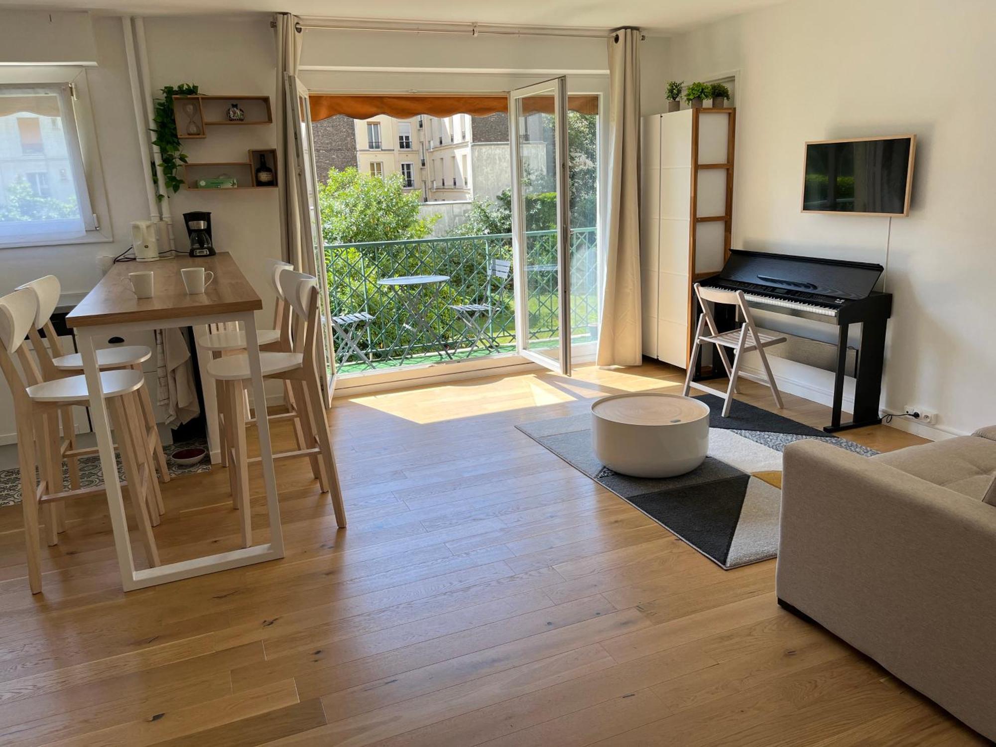 Superbe Appartement Avec Belle Vue Jardin París Exterior foto